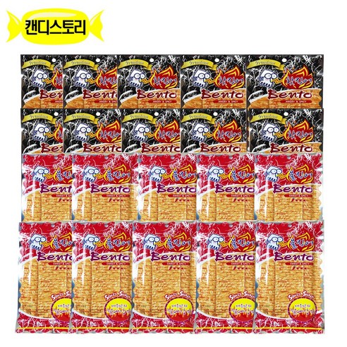 벤토 어포 스낵 스위트앤스파이시 앵그리앤 스파이시 세트, 12g, 20개