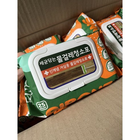 기본에 물걸레 청소포 캡형 25매, 5개