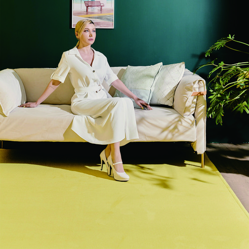 먼지 걱정 없는 고급스러운 물세탁 가능 원형 러그