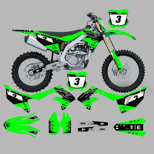 적용 대상 KAWASAKI 19-21 KXF450 2019 2020 2021 21-22 KXF250 2021 2022 오토바이 스티커, 1세트, 946