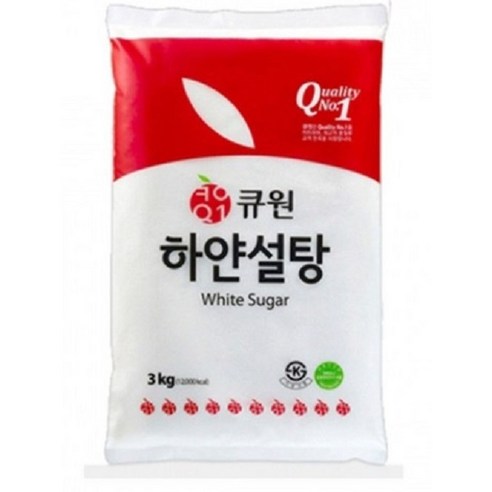 큐원 하얀설탕 3KG 흰설탕, 1개