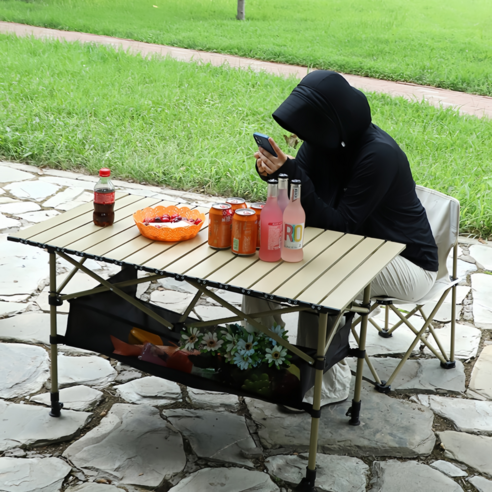 편리하고 다목적적인 야외 모험을 위한 조립 간편한 캠핑 롤테이블