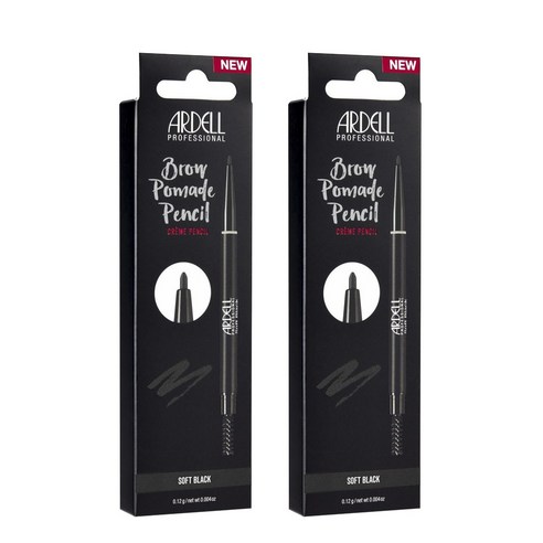 아델 프로페셔널 브로우 포마드 크림 펜슬 0.12g, 2개, Soft Black