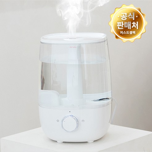 청소 간편, 성능 뛰어난 4.8L 대용량 초음파 가습기