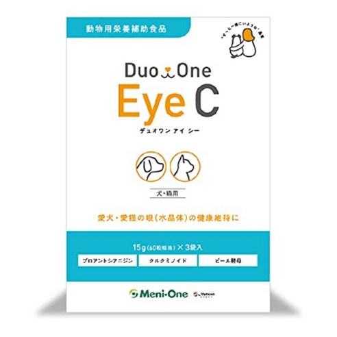 듀오원 Eye C 강아지&고양이 눈 영양제 180정 (60정 x 3봉), 3개 세트