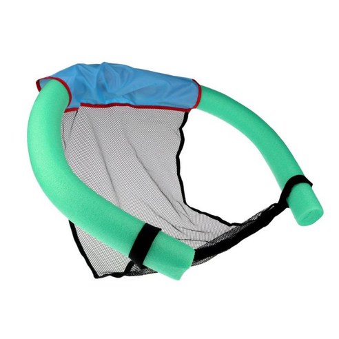 수영장 해변을위한 거품 부력 지팡이 국수 수영장 부유물 의자 수영 침대 좌석, 녹색, 6.5x150cm, 메쉬 LDPE