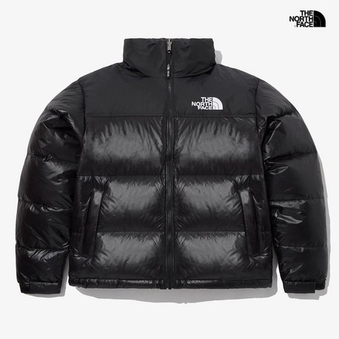 노스페이스 숏패딩 남성 1996 노페 눕시 에코 RDS구스다운 경량패딩 푸퍼 글로시 블랙