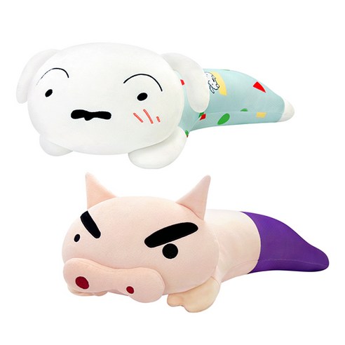 짱구는 못말려 바디필로우 58x27cm 흰둥이 부리자에몽 캐릭터인형 바디쿠션 안고자는 애착쿠션 꿀잠 낮잠 캐릭터굿즈, 부리자에몽(스킨)