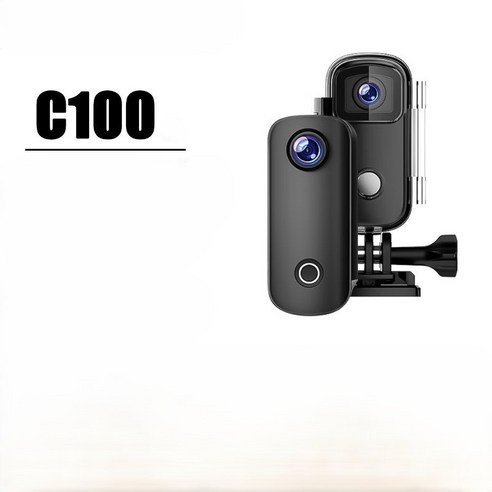 SJCAM C100 엄지손가락 스포츠 카메라 라이딩 레코더, 검정