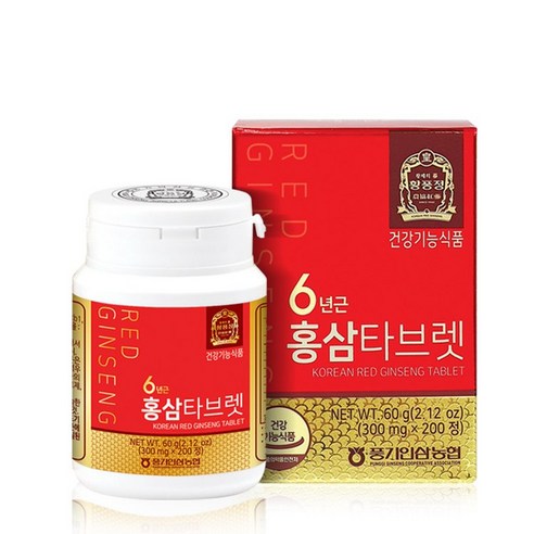(풍기인삼농협) 황풍정 6년근 홍삼 타블렛 60g x 6, 60g, 6박스