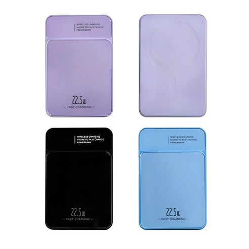 꿈꾸는아재 10000mAh 무선 고속 충전 맥세이프 보조배터리 – 보라색 무선충전배터리 꿈꾸는아재 10000mAh 무선 고속 충전 맥세이프 보조배터리 – 보라색 무선충전배터리