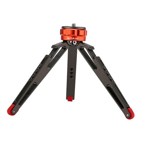 라이브 스트림 메이크업 Vlogging 라이브를 위한 스탠드 디지털 카메라 폰 삼각대, 16.5x4.5cm., 검은 색, 알루미늄 합금