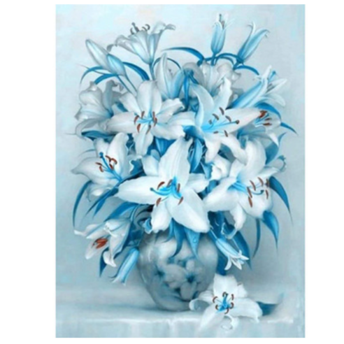 장미 데이지 해바라기 백합 모란 화초 보석십자수 DIY 키트 40*50cm 17종, 003