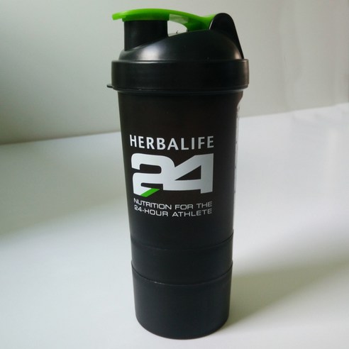 [XIG] 1000ml Herbalife 영양 스포츠 하이킹 물병 피트니스 밀짚 식품 등급 플라스틱 물병, black 500ml