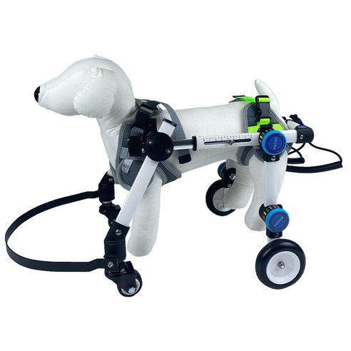 강아지 휠체어 애견 재활훈련 보조기 보행기 4륜 충돌방지링 휠체어 XS(충돌방지링 휠…