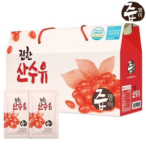 즙쟁이 산수유즙 1박스 30포, 80ml, 30개