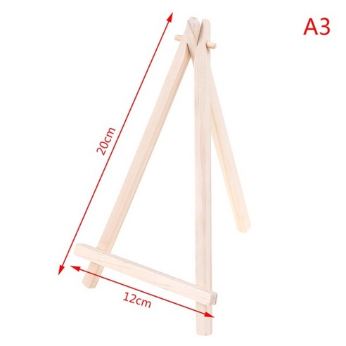 화판 테이블이젤 나무이젤 화방일기 그림받침대 미니 아티스트 삼각대 사진 엽서 디스플레이, 에이3