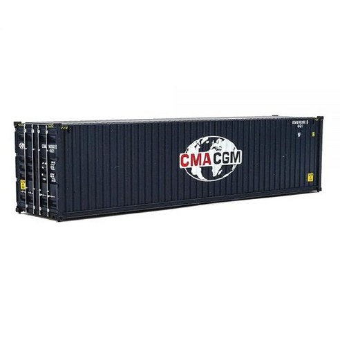 Walthers SceneMaster HO CMA-CGM 스케일 모델 블루 화이트 레드 12.1m40피트 하이 큐브 골판지 사이드 컨테이너 949-8260 112081, GMA-CGM, GMA-CGM