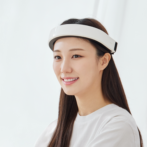 브레인스파 1대 + 브레인스파 파우치 1대 수면개선 꿀잠밴드 빛소리 감마자극, 화이트