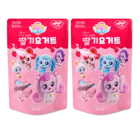 알쏭달쏭 캐치티니핑 딸기요거트 20g, 2개
