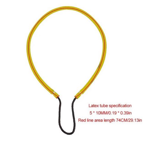 스피어건 막대 저항 고무 밴드 낚시 핸드 스피어링, A.중국, 1개, 3.노란 색