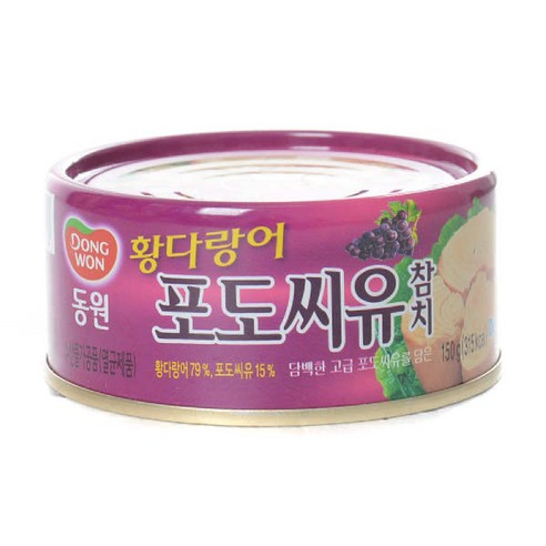 동원 황다랑어 포도씨유참치(150g), 1개, 150g