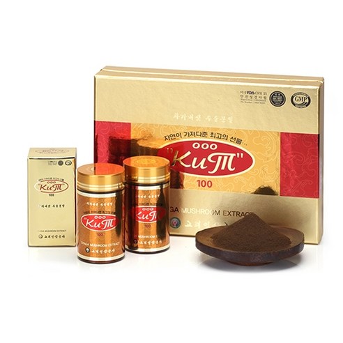 고려인삼공사 K.T100진공건조 차가버섯추출분말, 50g, 1세트