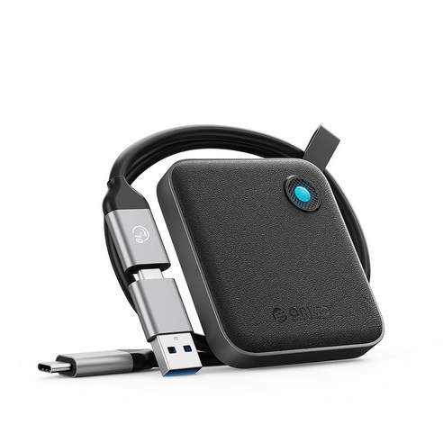 오리코 5Gbps C타입 휴대용 Portable 외장SSD B5PLUS, 블랙, 2TB