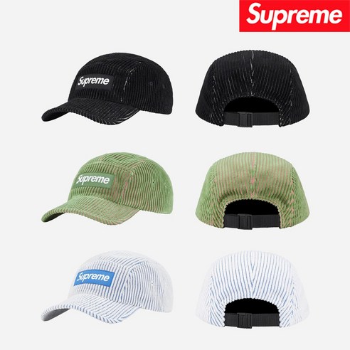 슈프림 투톤 코듀로이 캠프캡 - 23SS