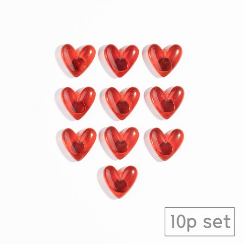 84x84 냉장고 현관문 인테리어 자석 마그네틱, 레드빅하트10p