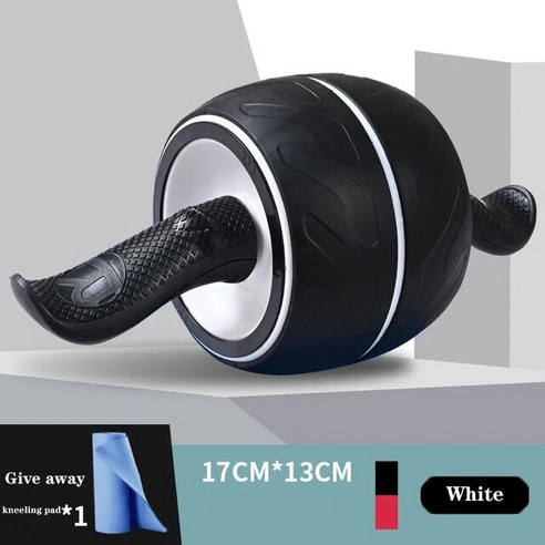 무소음 복부 근육 트레이너 Ab 롤러 휠 홈 트레이닝 체육관 휘트니스 장비 자동, White