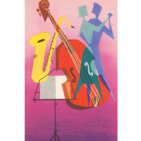 Vintage Journal Jazz Style Bass and Saxophone with Dancers Paperback, Found Image Press, English, 9781680818888