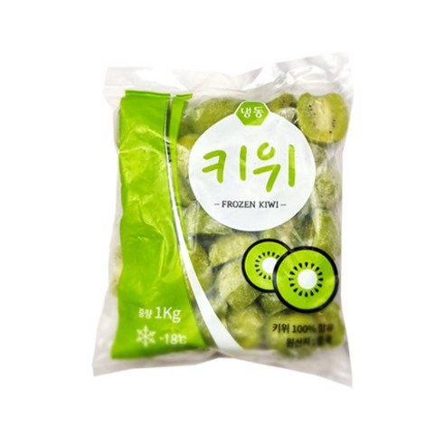 (신정푸드) 냉동 키위(식용아닌 연육제용) - 1kg, 3봉