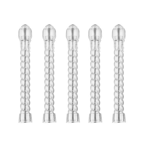 5 PCS 비데 청소 flusher 병 노즐 팁 안전 유연한 편안한 질, 하얀색, 12cm., B