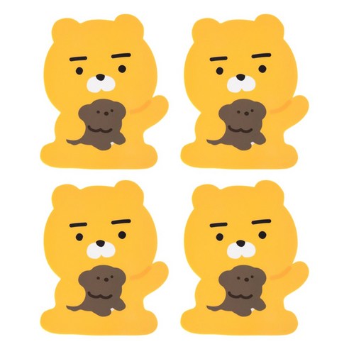 카카오 에이프릴샤워 마우스 패드 4개, 라이언