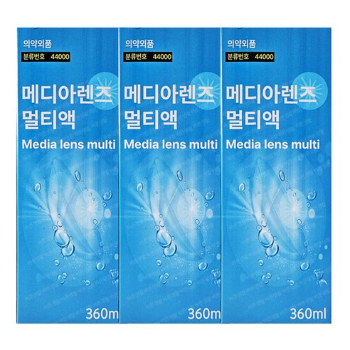 메디렌즈 소프트렌즈 멀티용액, 360ml, 3개