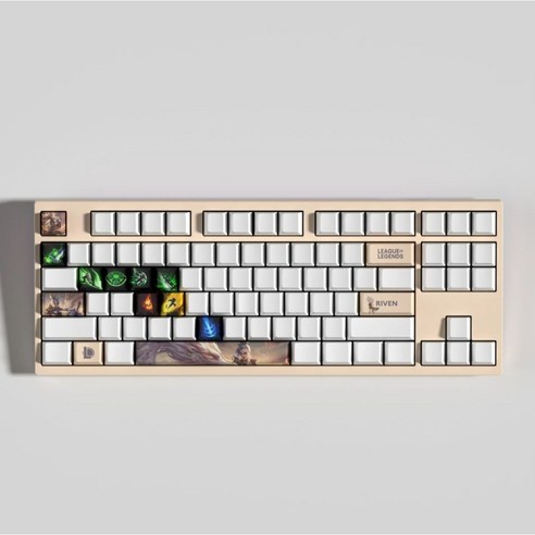 ZEUS 롤키캡 14KEY 리그오브레전드 포인트 키캡 – OEM 키보드 PBT 이중사출 게이밍 염료프린트, LOL 칼바람 랭크 장인 롤드컵 커스텀 앱코 독거미 수용, 리븐 포함