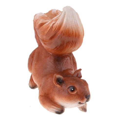 귀여운 다람쥐 모델 활기찬 그림 홈 잔디 정원 장식 입상, 설명, 설명, 수지