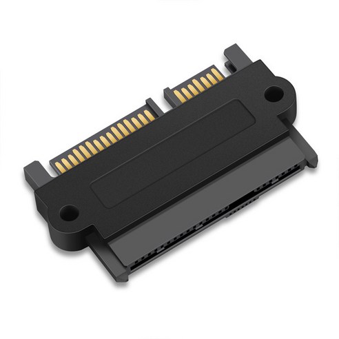 CondFun SFF-8482 컴퓨터 케이블 커넥터 15 핀 전원 포트가있는 SATA 22pin 하드 디스크 드라이브 RAID 어댑터, Black