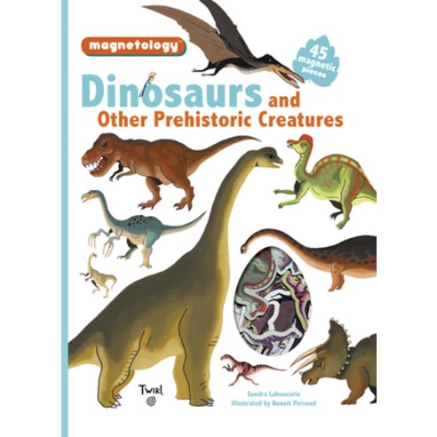 (영문도서) Dinosaurs and Other Prehistoric Creatures: 45 Magnetic Pieces Hardcover, Twirl