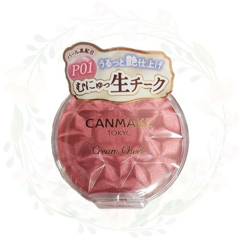 캔메이크 크림 치크 펄타입 P01 피치 다즐 P05 페일 라일락 무뉴토 하이라이터3.8g, 1개