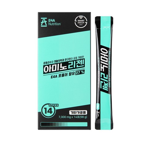E4A 아미노리젠 재활의학과 연구개발 아미노산 글리신 프롤린 라이신, 98g, 1개