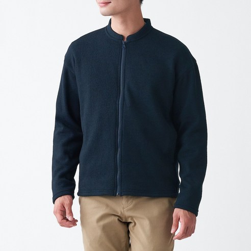 무인양품 MUJI 남성 니트 플리스 집업 재킷 ABJ05A0A