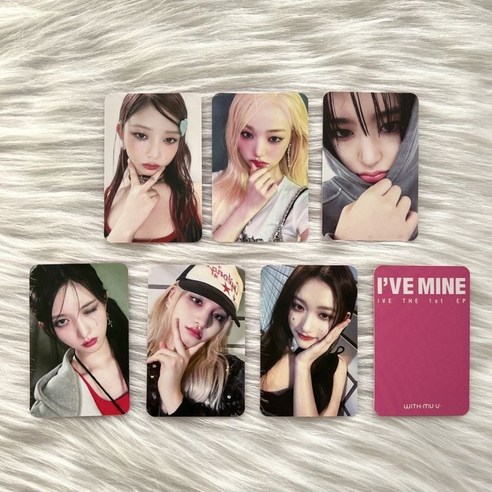 아이브 포카 IVE 싱가포르 스페셜카드 br 라이브카드 사인카드 MINE 앨범 장원영 안유진 아이돌 굿즈 포토카드, 009-6장