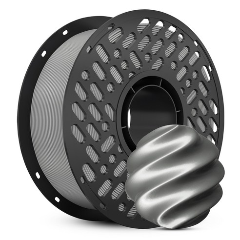 CaiLab PETG 3D 프린터 필라멘트 1.75mm 1kg 고인성 친환경 소재, 실버, PETG 1KG