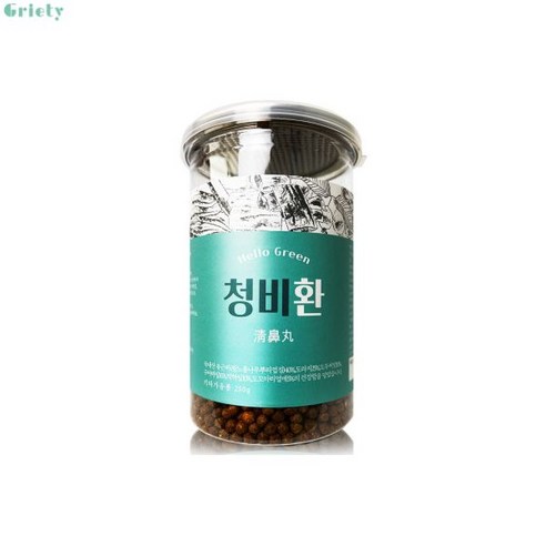 헬로우그린 청비환 250g(통) (유근피 도라지 박하잎 구아바잎 도두씨앗 도꼬마리열매), 250g, 3개