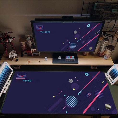 YJQ 멤피스 스타일 XWJ 대형 게임 마우스 패드 아트 마우스 패드 계산 마우스 매트 게이머 스티칭 데스크 매트 XL PC 키보드 마우스 카펫, 3_300x700x2mm