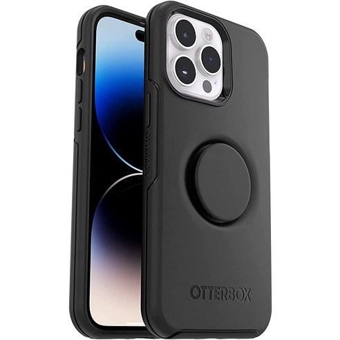 아이폰14pro 오터박스 OtterBoX 이일공 이구칠+ Pop SymmeTRY 트라이 시리즈 케이스 아이폰 14 프로용 (전용) – 비소매 포장 블랙 593800