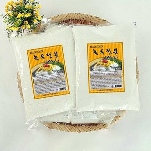 청원농산 녹두전분(청포묵가루) 녹두100%, 1kg, 5개
