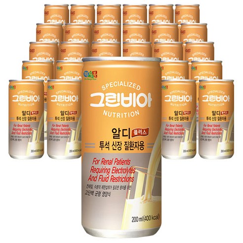 그린비아 알디플러스 신장질환 환자용 균형 영양식 200ml x 30개 헬스케어